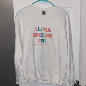 Gildan Heavy Blend White Sweatshirt AEPHI